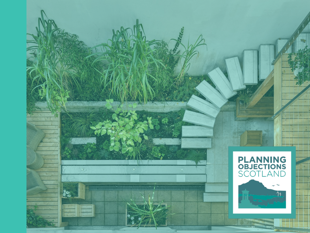 Unauthorised raised platform and structures – East Lothian garden development case
