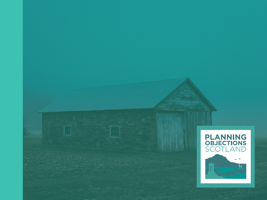 Planning documents withdrawn for rural agricultural building in Highland Council