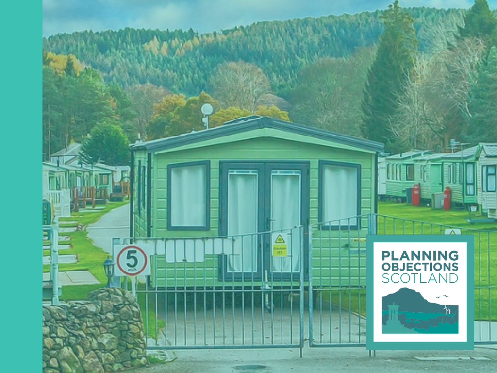 Planning objection success – static caravan near residential properties in Dumfries and Galloway