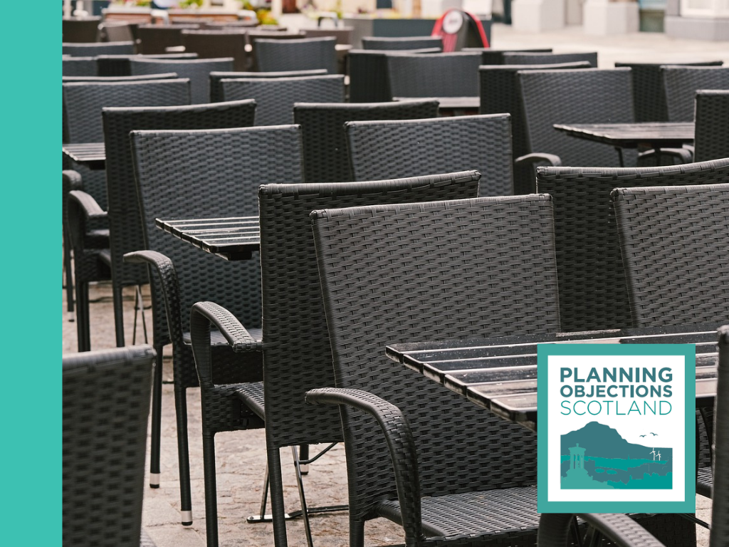 Fife Council outdoor seating planning objection